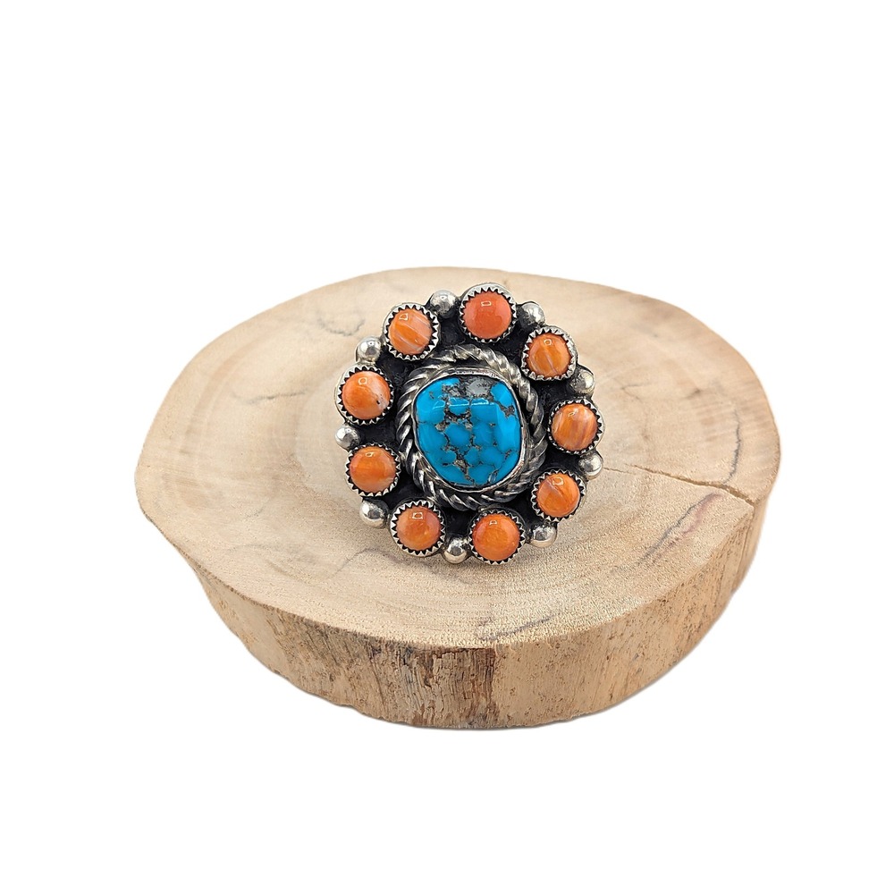 Navajo Jewelry Women's Ring Handmade Native American Signed Adjustable *** - Picture 8 of 11